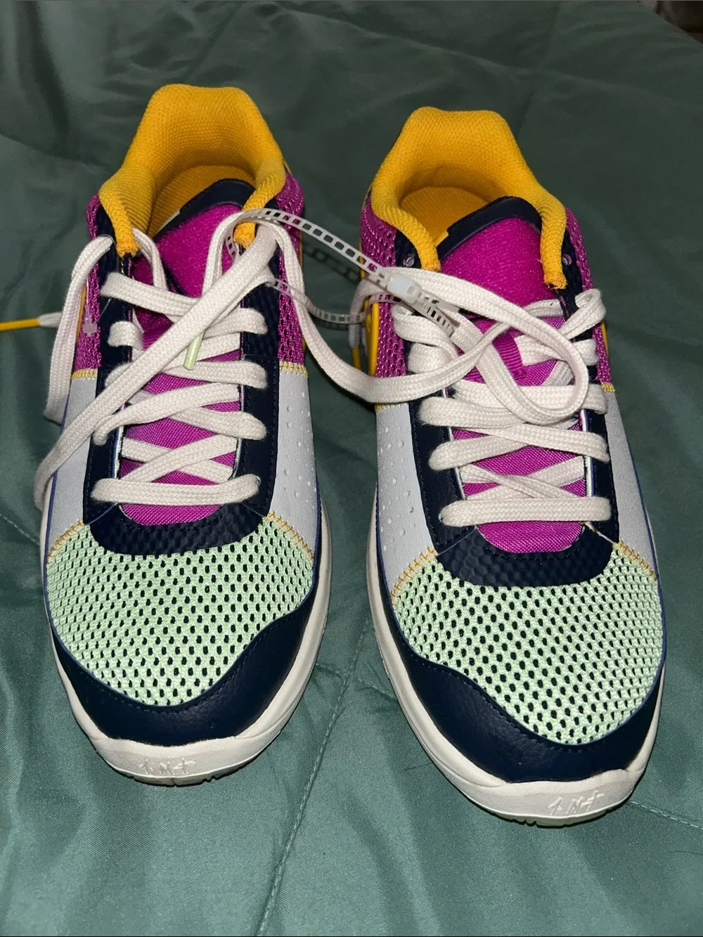 Nike Multicolor Mesh Athletic Sneakers - Yellow, Pink & Mint